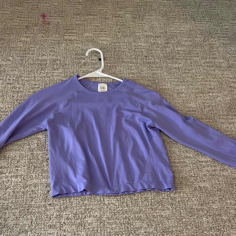 Athleta Purple Long Sleeve Top